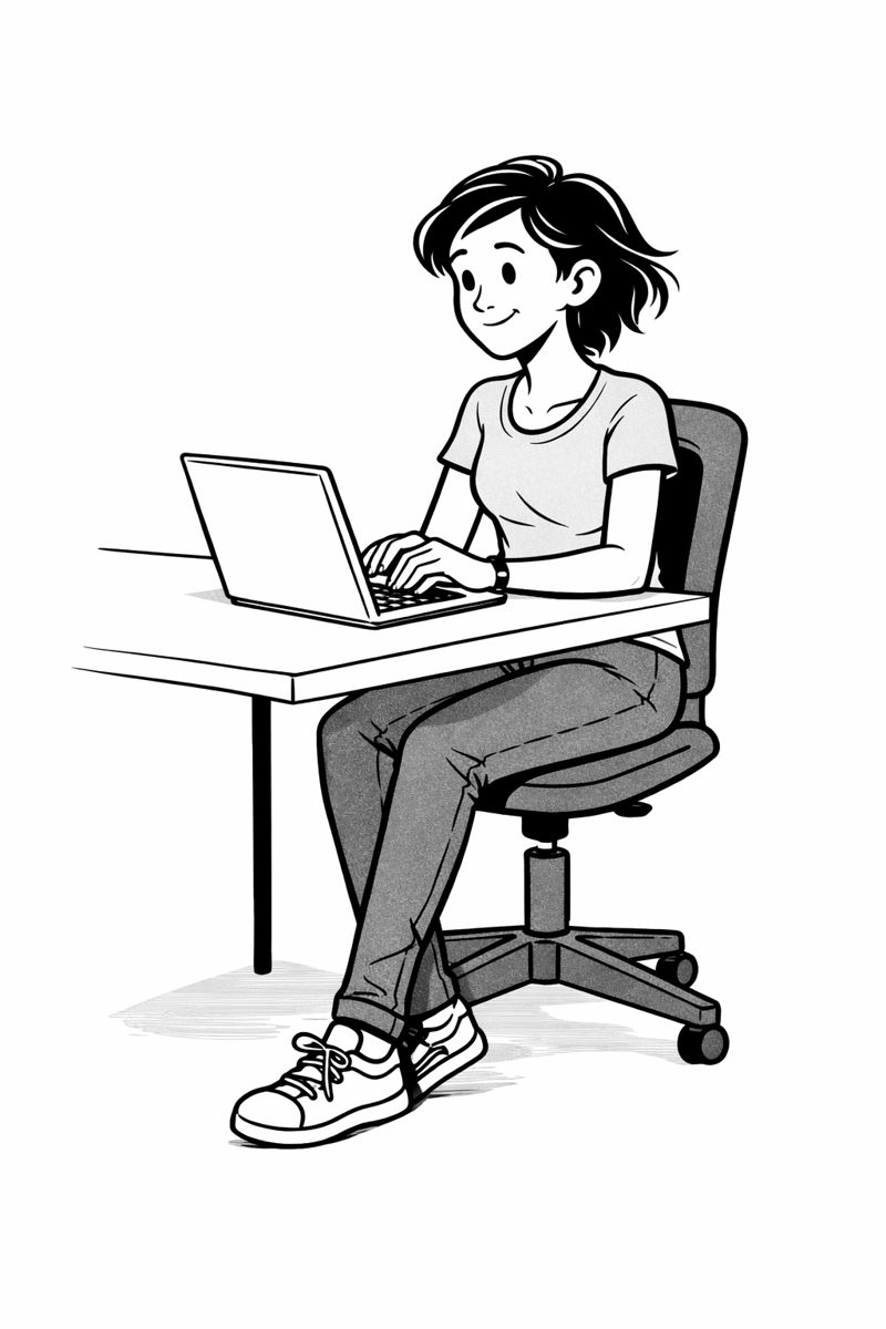 Person capturing notes on laptop